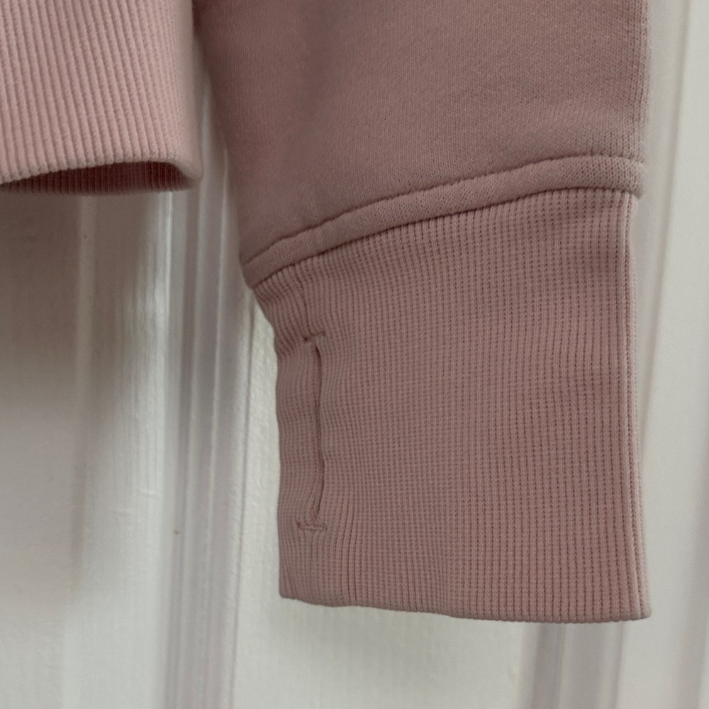 Women’s Lululemon Scuba Blush Light Pink Women's Zip Hoodie size 8 - Picture 3 of 7